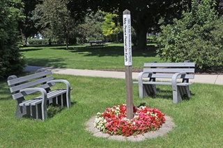 Peace Pole at St. Joseph Center in Milwaukee