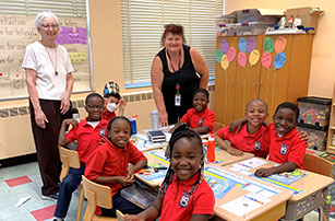 Sister teaching at a school in Mississippi